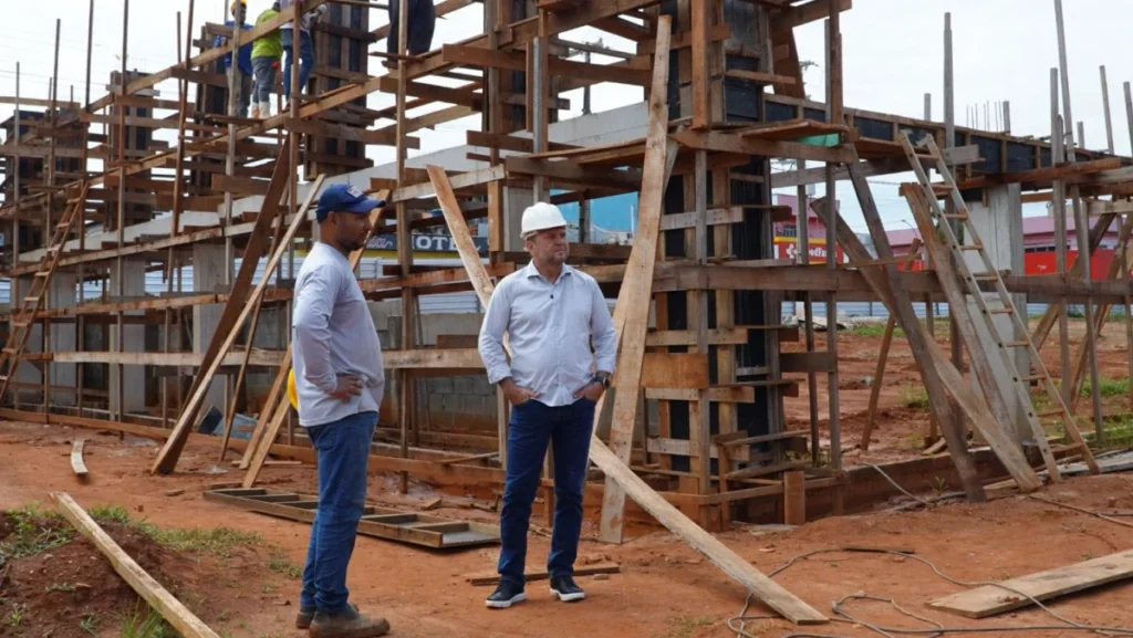 Nova rodoviária de Cacoal em construção